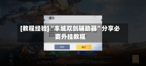 [教程经验]“丰城双剑辅助器”分享必要外挂教程-第3张图片