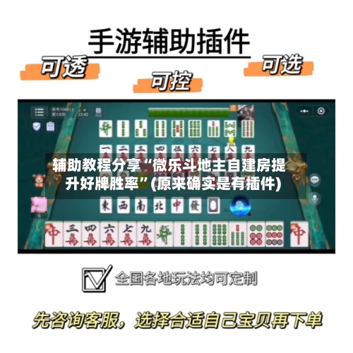 辅助教程分享“微乐斗地主自建房提升好牌胜率	”(原来确实是有插件)-第3张图片