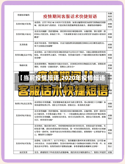 【当前疫情短语,2020年疫情短语】-第2张图片