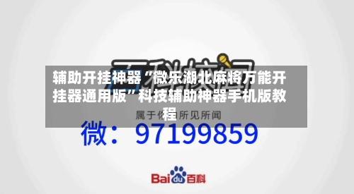辅助开挂神器“微乐湖北麻将万能开挂器通用版	”科技辅助神器手机版教程-第3张图片
