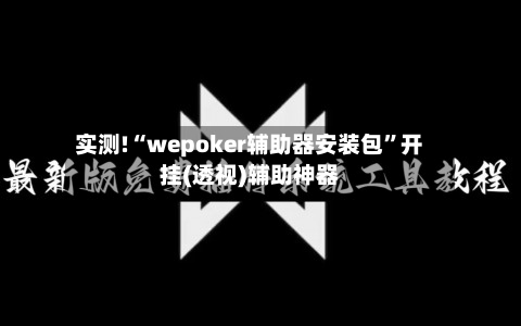 实测!“wepoker辅助器安装包”开挂(透视)辅助神器-第2张图片