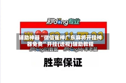 辅助神器“微信雀神广东麻将开挂神器免费”开挂(透视)辅助教程-第3张图片