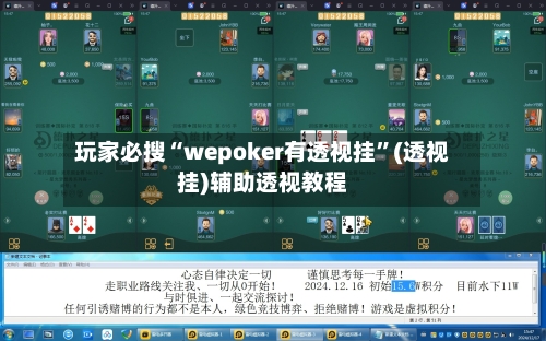 玩家必搜“wepoker有透视挂”(透视挂)辅助透视教程-第3张图片