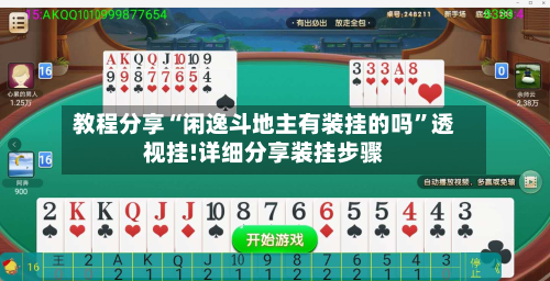 教程分享“闲逸斗地主有装挂的吗”透视挂!详细分享装挂步骤-第1张图片