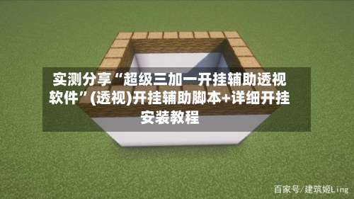 实测分享“超级三加一开挂辅助透视软件”(透视)开挂辅助脚本+详细开挂安装教程-第3张图片