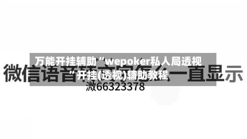 万能开挂辅助“wepoker私人局透视	”开挂(透视)辅助教程-第1张图片