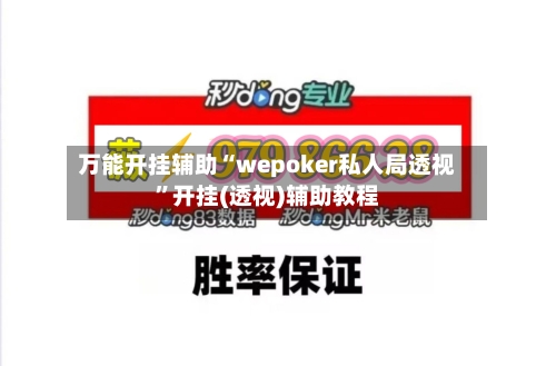 万能开挂辅助“wepoker私人局透视”开挂(透视)辅助教程-第2张图片