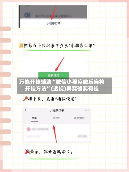 万能开挂辅助“微信小程序微乐麻将开挂方法”(透视)其实确实有挂-第3张图片