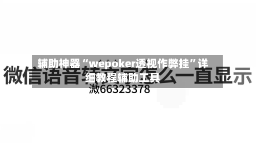辅助神器“wepoker透视作弊挂	”详细教程辅助工具-第1张图片