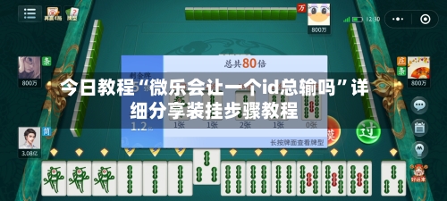 今日教程“微乐会让一个id总输吗”详细分享装挂步骤教程-第1张图片