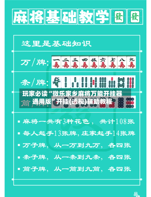 玩家必读“微乐家乡麻将万能开挂器通用版”开挂(透视)辅助教程-第2张图片