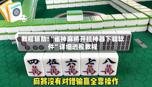 教程辅助!“雀神麻将开挂神器下载软件	”详细透视教程-第2张图片