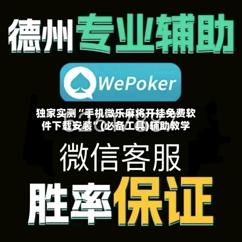 独家实测“手机微乐麻将开挂免费软件下载安装”(必备工具)辅助教学-第3张图片