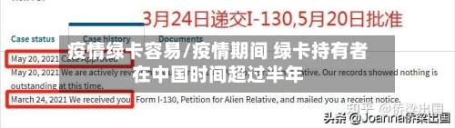 疫情绿卡容易/疫情期间 绿卡持有者在中国时间超过半年-第1张图片