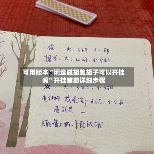 可用版本“闲逸碰胡跑胡子可以开挂吗”开挂辅助详细步骤-第3张图片