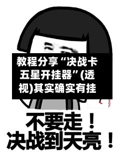 教程分享“决战卡五星开挂器”(透视)其实确实有挂-第3张图片