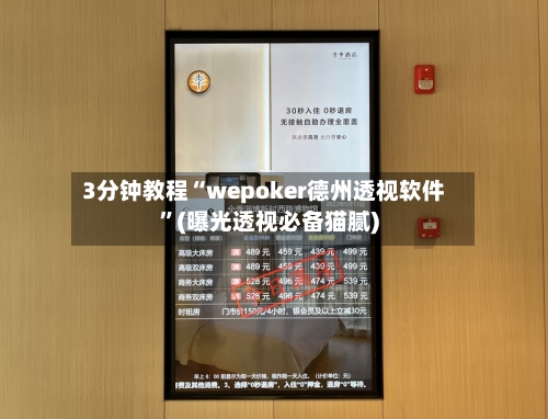 3分钟教程“wepoker德州透视软件”(曝光透视必备猫腻)-第3张图片