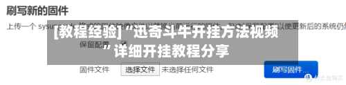 [教程经验]“迅奇斗牛开挂方法视频”详细开挂教程分享-第2张图片