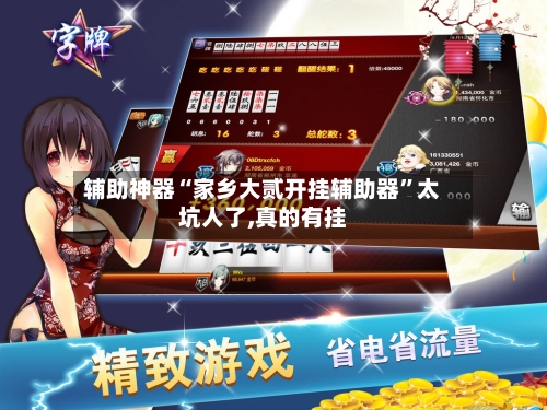 辅助神器“家乡大贰开挂辅助器”太坑人了,真的有挂-第2张图片