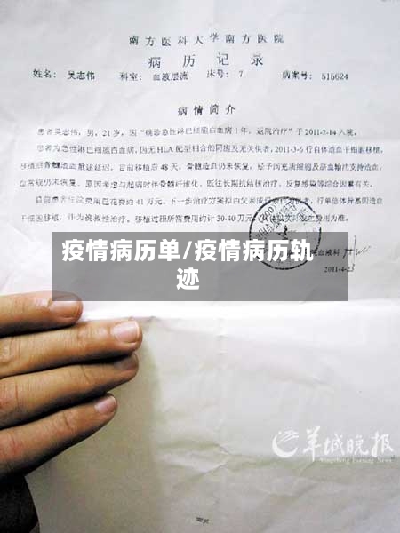 疫情病历单/疫情病历轨迹-第1张图片