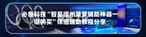 必备科技“智星德州菠萝辅助神器一键购买	”详细辅助教程分享-第1张图片