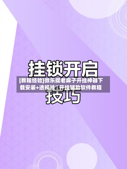 [教程经验]微乐捉老麻子开挂神器下载安装+透视挂”开挂辅助软件教程-第3张图片