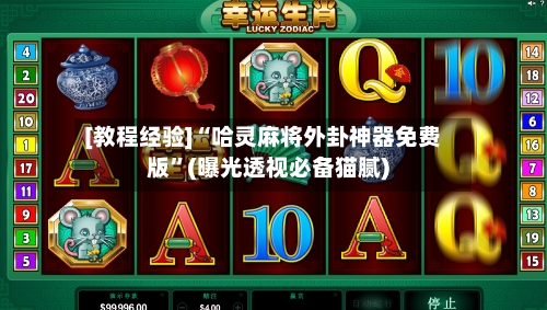 [教程经验]“哈灵麻将外卦神器免费版”(曝光透视必备猫腻)-第1张图片