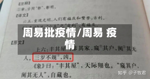 周易批疫情/周易 疫情-第2张图片