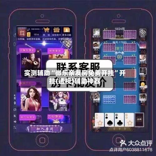 实测辅助“微乐亲友房免费开挂”开挂(透视)辅助神器-第1张图片