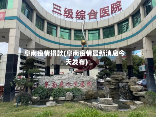 阜南疫情捐款(阜南疫情最新消息今天发布)-第1张图片