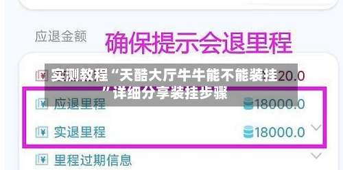 实测教程“天酷大厅牛牛能不能装挂	”详细分享装挂步骤-第3张图片