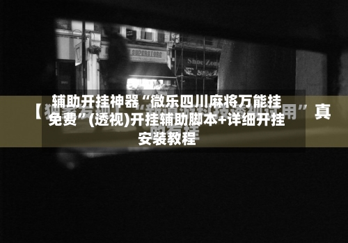 辅助开挂神器“微乐四川麻将万能挂免费”(透视)开挂辅助脚本+详细开挂安装教程-第2张图片