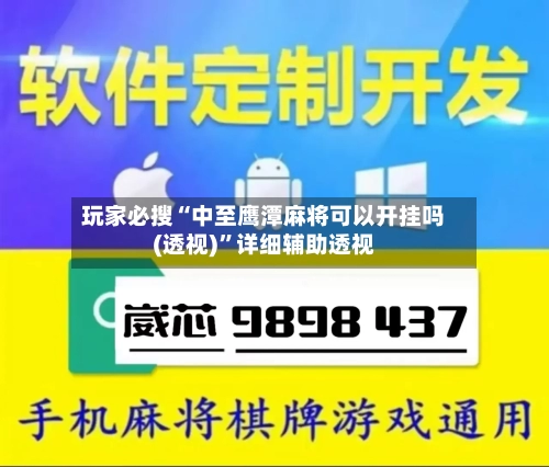 玩家必搜“中至鹰潭麻将可以开挂吗(透视)”详细辅助透视-第3张图片