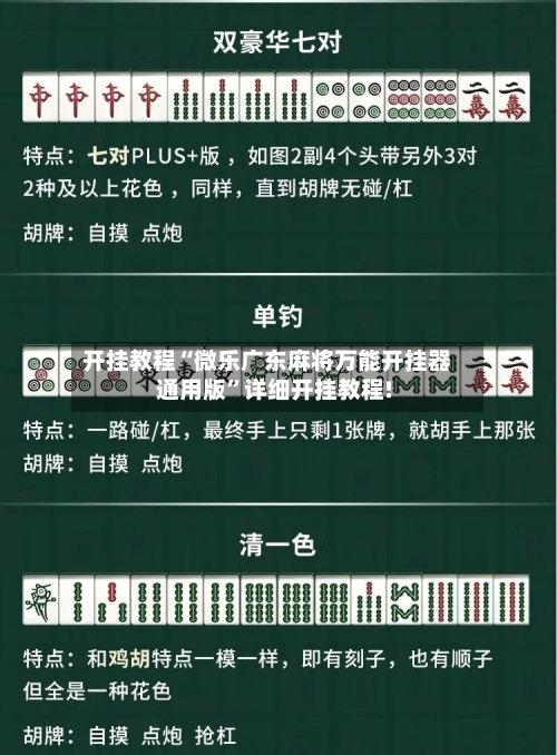 开挂教程“微乐广东麻将万能开挂器通用版	”详细开挂教程!-第2张图片