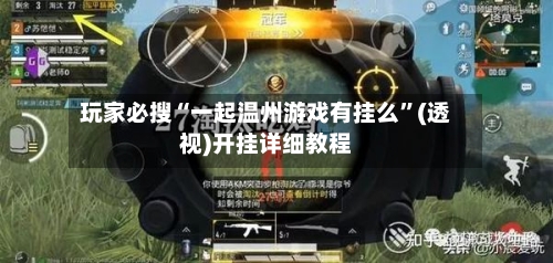 玩家必搜“一起温州游戏有挂么”(透视)开挂详细教程-第2张图片