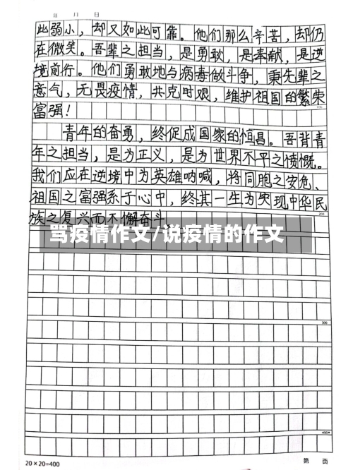 骂疫情作文/说疫情的作文-第2张图片