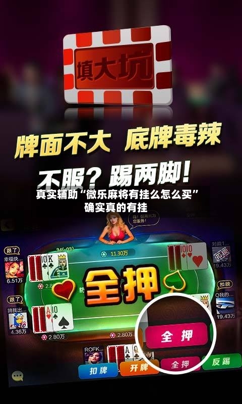 真实辅助“微乐麻将有挂么怎么买”确实真的有挂-第1张图片