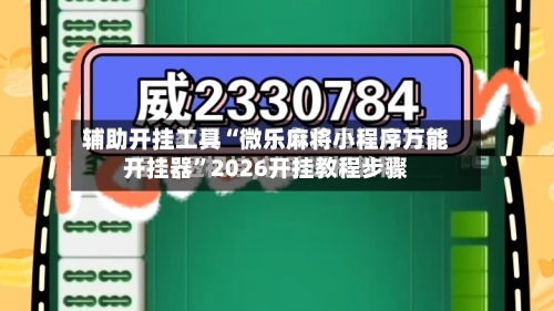 辅助开挂工具“微乐麻将小程序万能开挂器	”2026开挂教程步骤-第3张图片