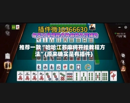 推荐一款“哈哈江苏麻将开挂教程方法”(原来确实是有插件)-第2张图片