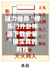 强力推荐“牌乐门外卦神器下载安装”确实真的有挂-第1张图片