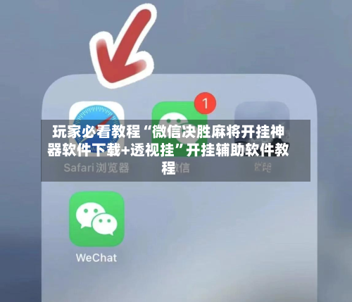 玩家必看教程“微信决胜麻将开挂神器软件下载+透视挂”开挂辅助软件教程-第3张图片