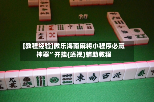 [教程经验]微乐海南麻将小程序必赢神器	”开挂(透视)辅助教程-第2张图片