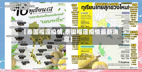 【泰国榴莲疫情,泰国榴莲疫情最新消息】-第1张图片