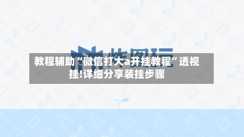 教程辅助“微信打大a开挂教程”透视挂!详细分享装挂步骤-第2张图片