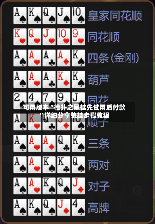 可用版本“德扑之星挂先试用后付款”详细分享装挂步骤教程-第3张图片
