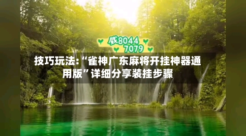 技巧玩法:“雀神广东麻将开挂神器通用版”详细分享装挂步骤-第2张图片