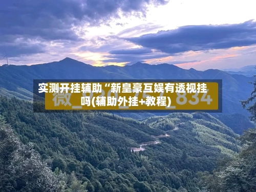 实测开挂辅助“新皇豪互娱有透视挂吗(辅助外挂+教程)-第1张图片