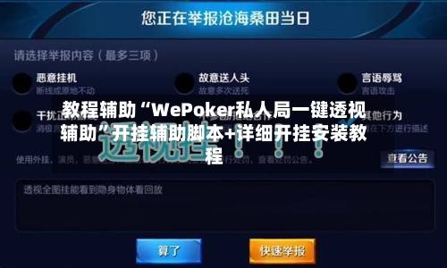 教程辅助“WePoker私人局一键透视辅助”开挂辅助脚本+详细开挂安装教程-第2张图片