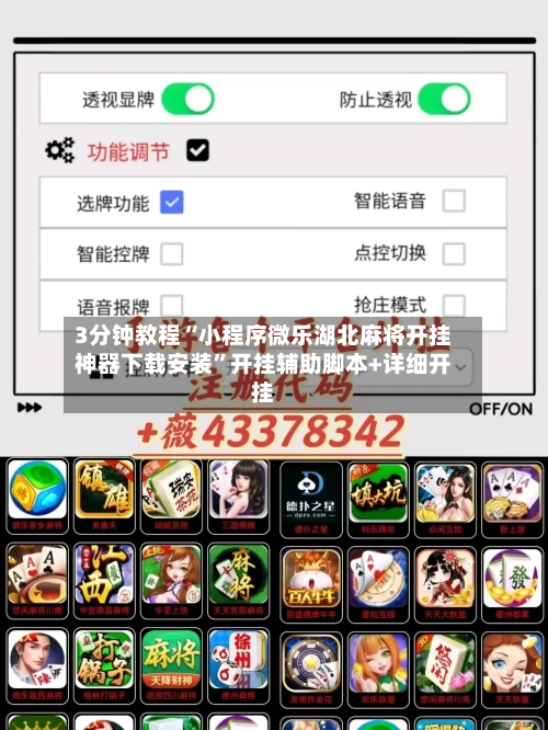 3分钟教程“小程序微乐湖北麻将开挂神器下载安装	”开挂辅助脚本+详细开挂-第2张图片