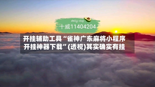 开挂辅助工具“雀神广东麻将小程序开挂神器下载	”(透视)其实确实有挂-第2张图片